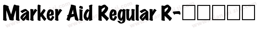 Marker Aid Regular R字体转换